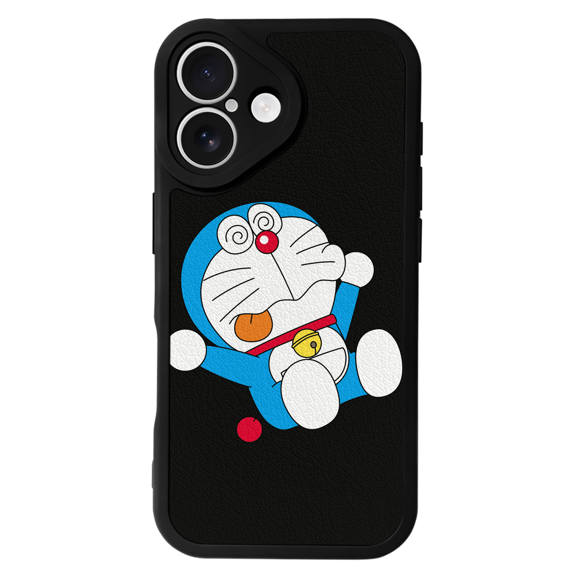 （画像用） ドラえもん Doraemon 【iPhone 16シリーズ対応】シリコンスマホケース（レザー調） 材質：シリコン